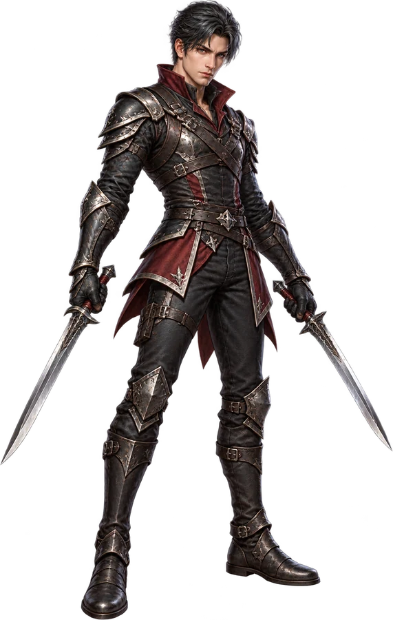 Male assassin with twin daggers